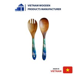 Artisan wooden epoxy spoons