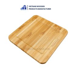 Bamboo Pot Coaster Wave shape 2