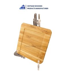 Bamboo Pot Coaster Wave shape 4