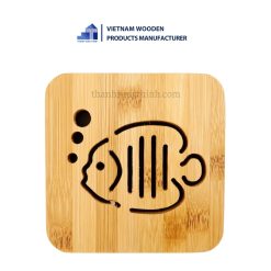 Bamboo Pot Coaster dory shape1