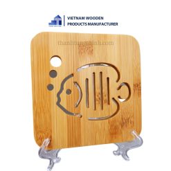 Bamboo Pot Coaster dory shape2