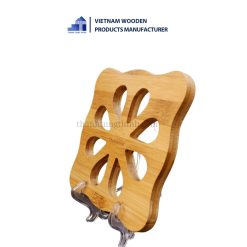 Bamboo Pot Coaster flower shape 2