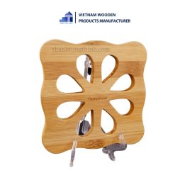 Bamboo Pot Coaster flower shape 4