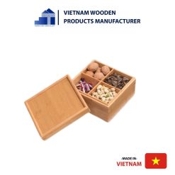 Basic square wooden candies box