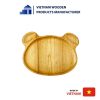 Bear-shaped ash wooden tray