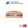Convenient 3-tier wooden spice rack
