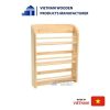 Convenient 3-tier wooden spice rack