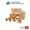 Creative wooden toy cooking set for kids