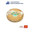 Cute Epoxy Resin wooden coaster for coffee shop