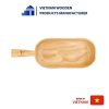 Elegant Wooden Tray with Recessed Design and convenient handle