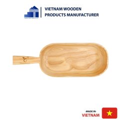 Elegant Wooden Tray with Recessed Design and convenient handle