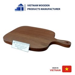 Fan-Shaped Wooden Cutting Board with Handle