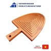 Fluted Triangular Wooden Tray