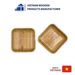 Graceful Square Wooden Tray