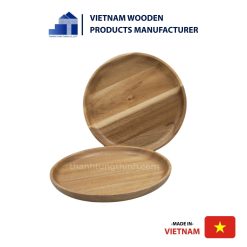 Handcrafted Round Wooden Tray