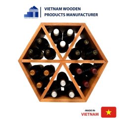 Hexagon Wooden Wine Rack