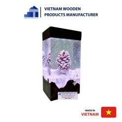 Luxury Pinecone Epoxy Wooden Lamp for Decor