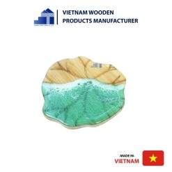 Modern Designed Epoxy Resin wooden coaster for coffeshop