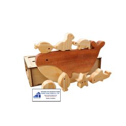 Montessori wooden toy set - balancing sea creatures