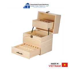 Multi-Floor Wooden Cosmetic Box Thanh Tung Thinh