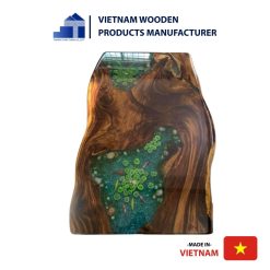 Natural Driftwood Epoxy Table For Modern Interiors