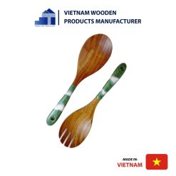 Nature-Inspired Wooden Epoxy Spoon Set