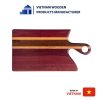 Rectangular Wooden Cutting Board with Yellow Striped