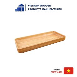 Rectangular Wooden Tray with a Deep Cage To Decorate Food