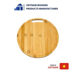 Rounded Bamboo Cutting Board with Hole