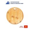 Rounded Bamboo Cutting Board with hanging marker
