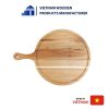 Rounded Pine Wood Cutting Board with Handle