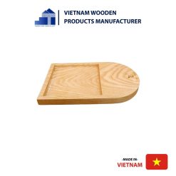 Small Rectangular Wooden Tray with Rounded Top