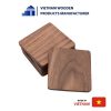 Square Wooden Coaster Set