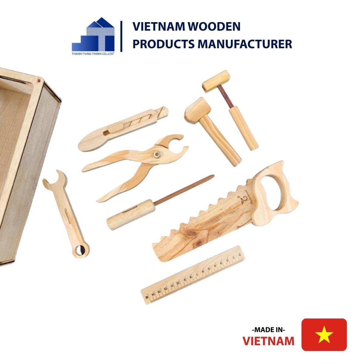 Wooden Toy Carpenter Set For Kids – Wholesale Available