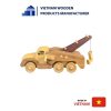 Wooden Toy Rescue Crane Truck for Boys