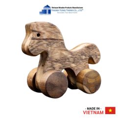 Adorable Wooden Horse Toy with Wheels Thanh Tung Thinh | 03