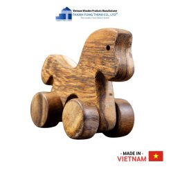 Adorable Wooden Horse Toy with Wheels Thanh Tung Thinh | 04