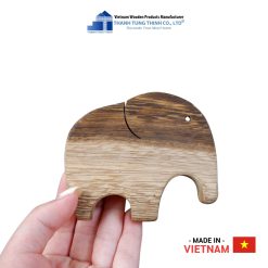 Adorable Wooden Toy Elephant Family Thanh Tung Thinh | 03