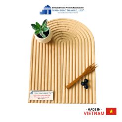 Arch Groove Wooden Tray For Desserts Thanh Tung Thinh | 01