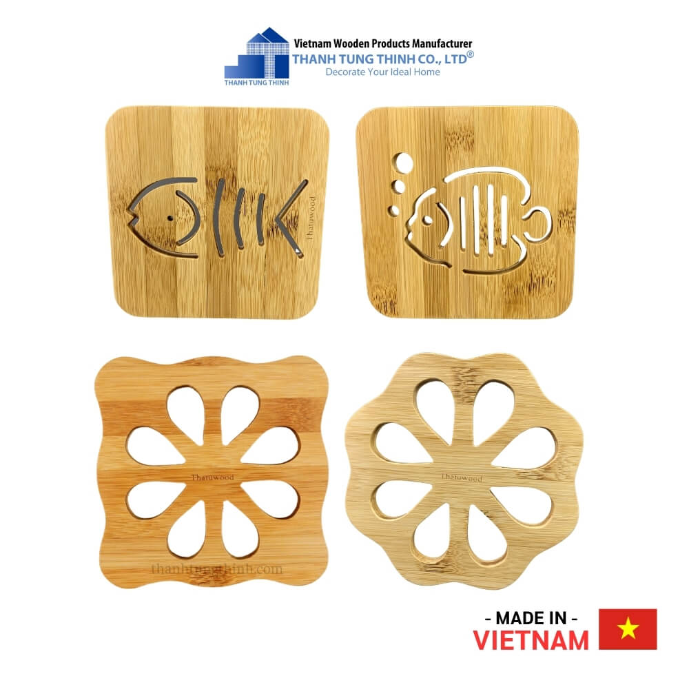 Bamboo Pot Coaster – Square shape Thanh Tung Thinh