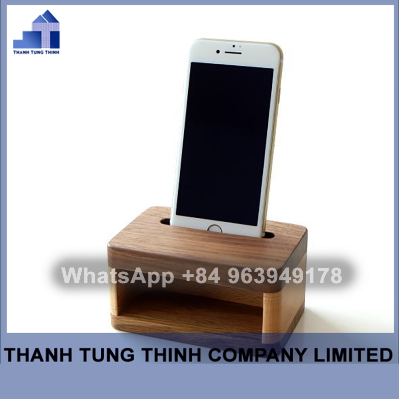 Wooden cellphone stand