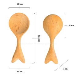 Alternative view of The Mini Dolphin-Shaped Wooden Spoon