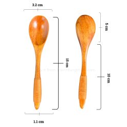 Alternative view of High-End Wooden Spoon with Rope Handle