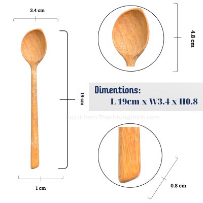 Leaf-Shaped Wooden Spoon