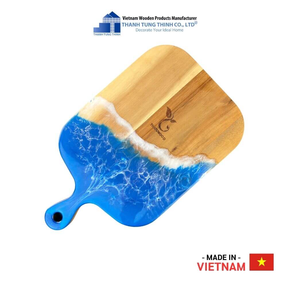 Clear Carvings Epoxy Cutting Board Thanh Tung Thinh | 01