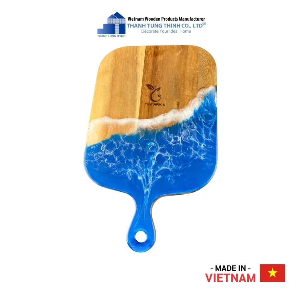 Clear Carvings Epoxy Cutting Board Thanh Tung Thinh | 02