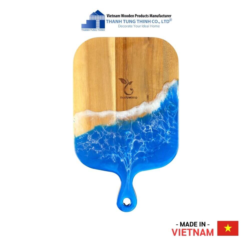 Clear Carvings Epoxy Cutting Board Thanh Tung Thinh