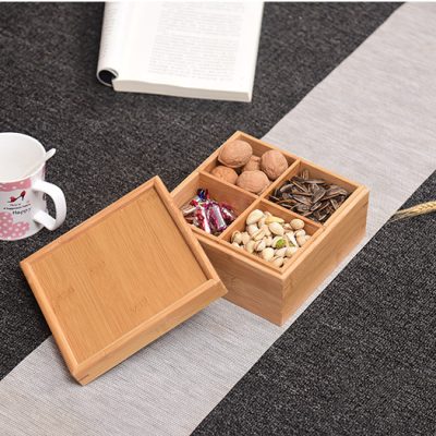 Basic Square Wooden Candies Box