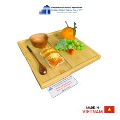 Convenient Two-Compartment Square Wooden Tray Thanh Tung Thinh | 04