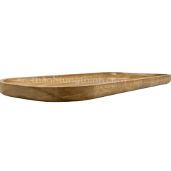 Alternative view of Corner Rectangular Wooden Tray